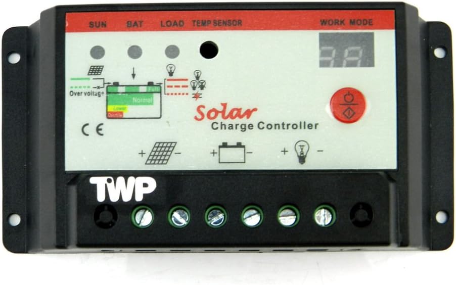OKKUO 20A 48V 960W PWM Solar Panel Regulator Charge Safe Protection Controller For Solar Panel System