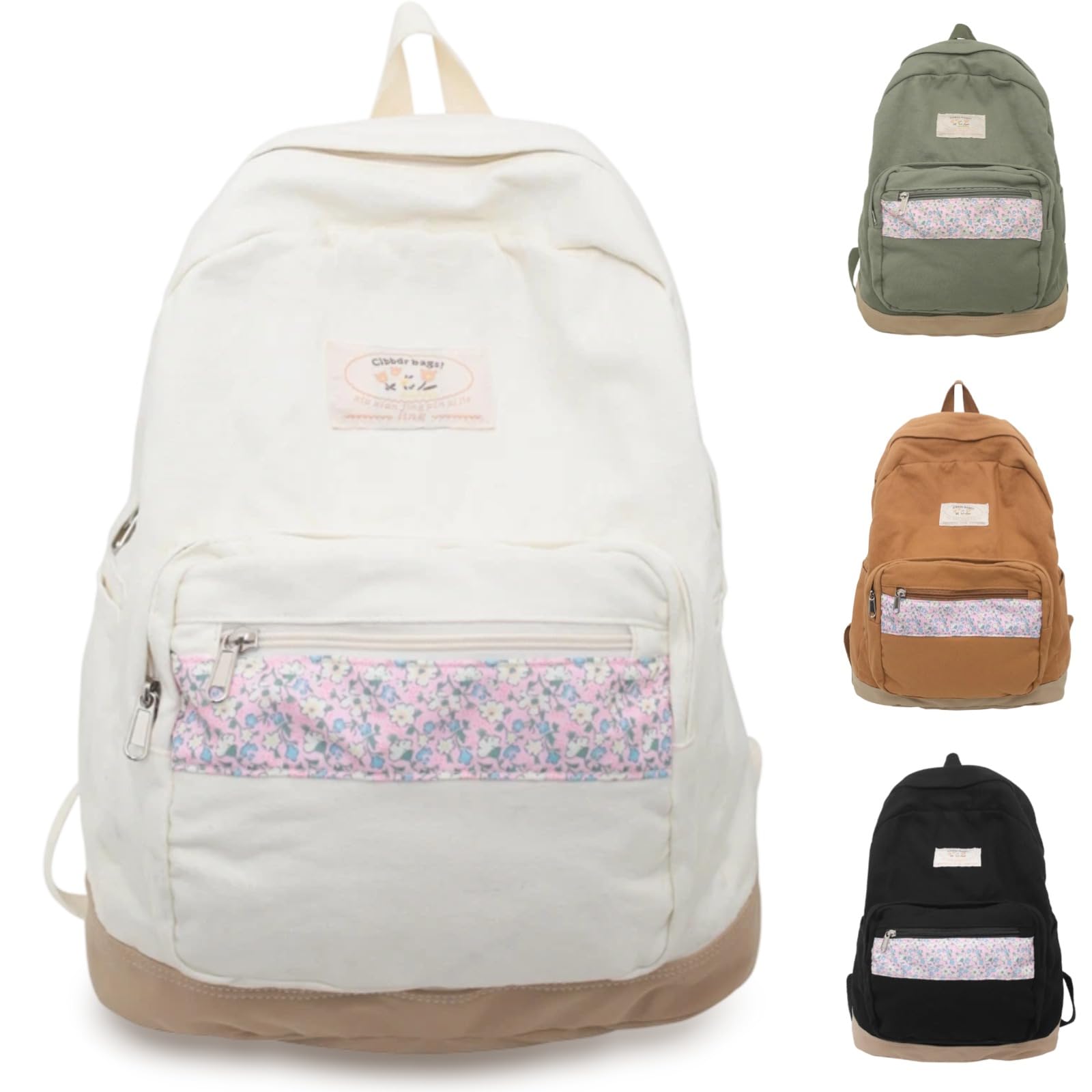 Teclado Kawaii Backpack Casual Bookbags Cute Lightweight Laptop Bag Travel Daypacks (White)