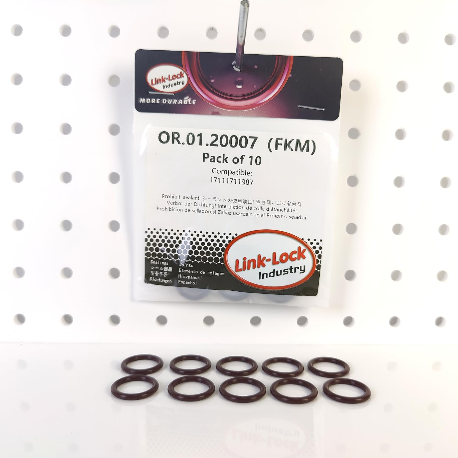 10PCS FKM Viton OR.01.20007 Engine coolant Pipe/Water Hose O-Ring 17111711987 for BMW N42 N46 N45 N52 N43 N51 N52 N53 M62 N47 N20 M54