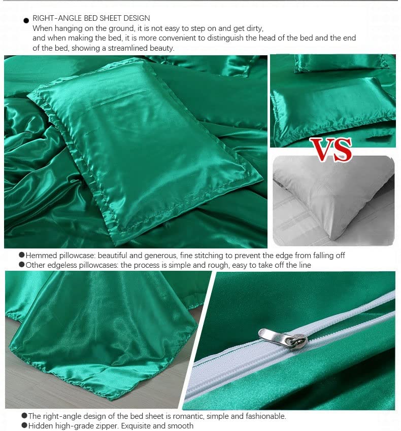 Yaapeet 1 Pcs Luxe 100% Satijn Zijde Hoeslaken Zij... - Vicedeal