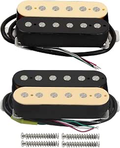 Set Pick-up Humbucker FLEOR Nero Per Chitarra Elettrica – Collo E Ponte, Passivi