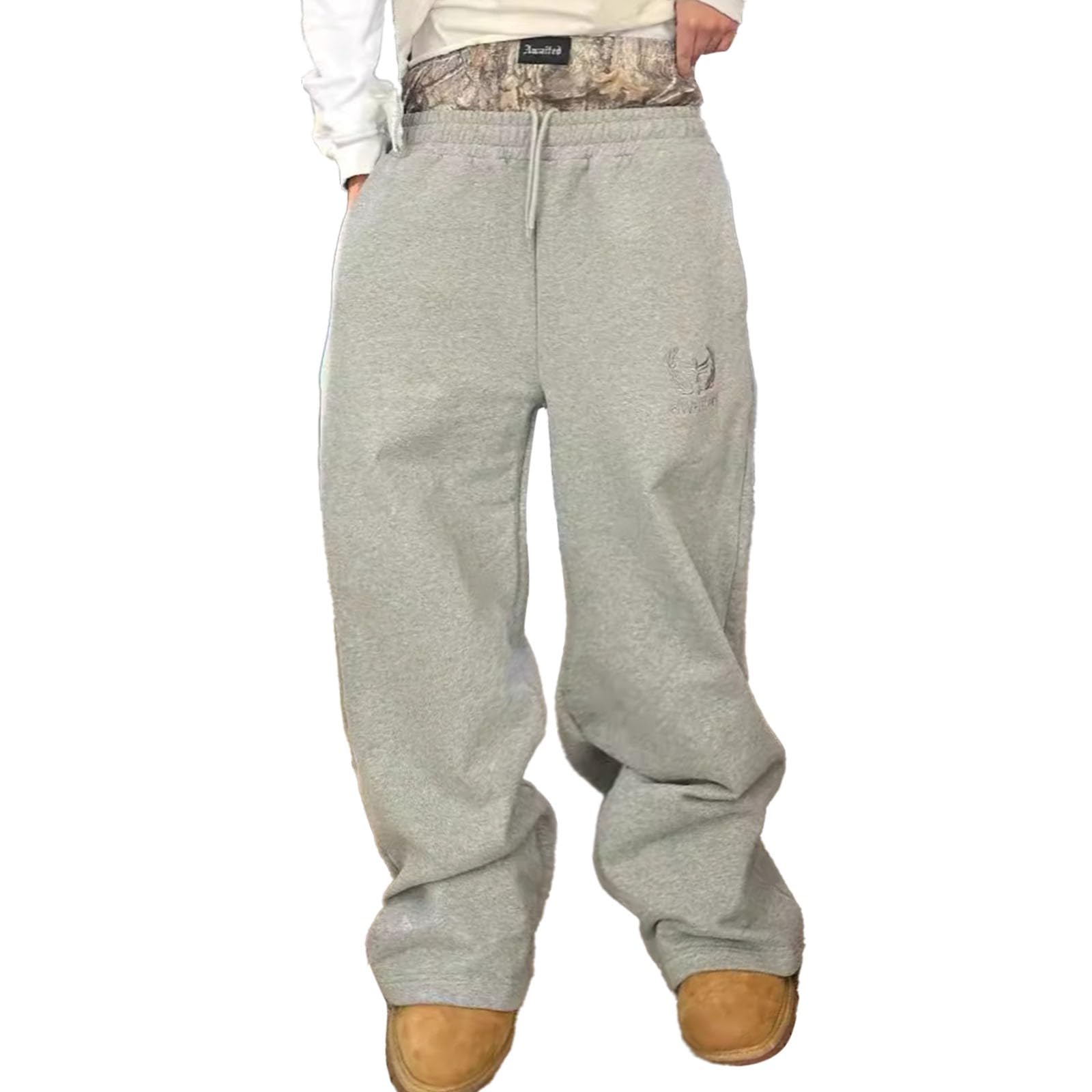 Sporthose Herren Lang Jogginghose Freizeithose Locker Hosen Mit Kordelzug Entspannte Trainingshose Laufhose Elastischer Bund Sweatpants Relaxed Baumwolle Pants