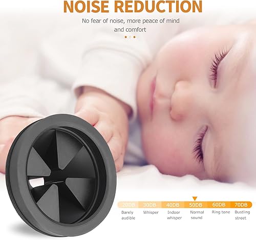 Miniatura 5 de Protector de salpicaduras de eliminación de basura mejorado, paquete de 2 unidades de goma EPDM de 3 18 pulgadas, eliminador de deflectores de