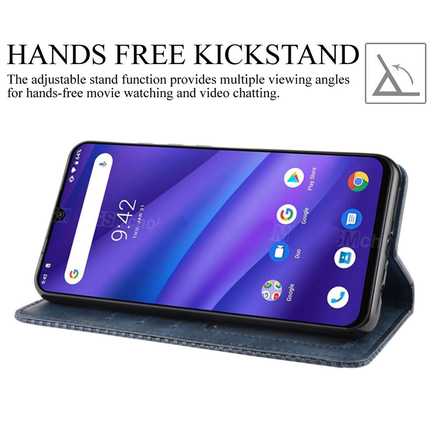 Custodia porta carte per Umidigi S3 Pro cover simil pelle kwmobile Custodia porta carte per Umidigi S3 Pro cover simil pelle kwmobile