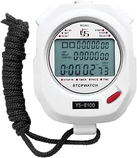 Cronómetro Temporizador Correr Entrenamiento Fitness Pista y Campo Competición Electrónica Deportes Estudiante Cronómetro Natación Baloncesto (Color: Blanco, Tamaño: 8100)