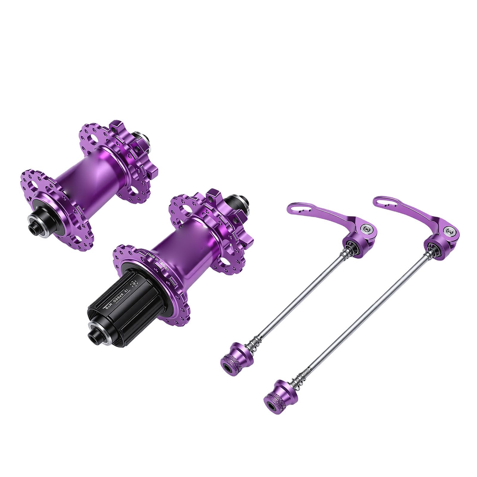 Generic Piasta do Roweru Górskiego Piasta Koła Rowerowego ze Stopu Aluminium 120 POE 6 Zapadek HG Freehub 32 Otwory 8 do 12 Prędkości dla Rowerzystów Trail XC z Opcjami QR i Osi Przelotowej