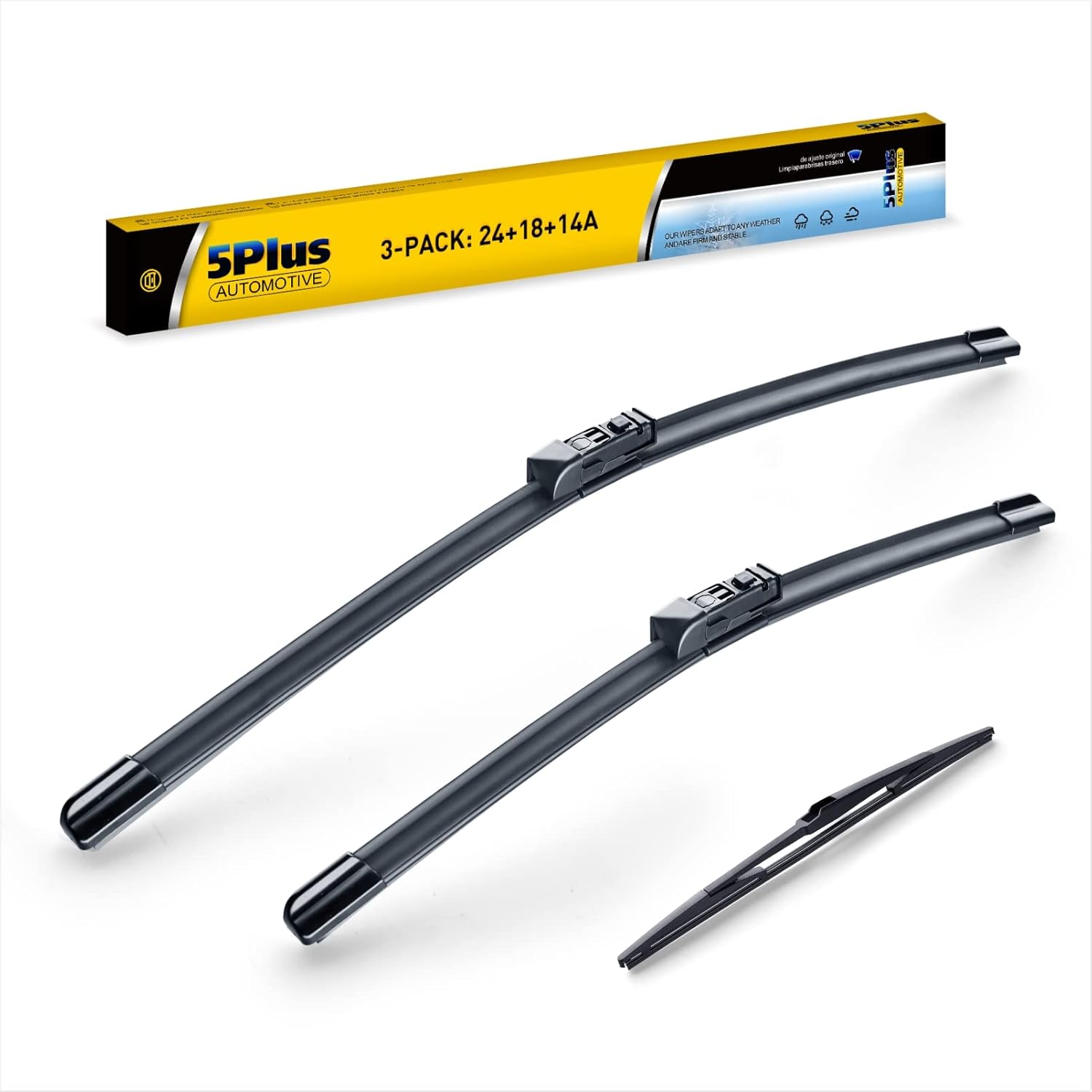 3 Wipers 24"/18"/14" Replacement For Mazda CX5 CX9 CX5