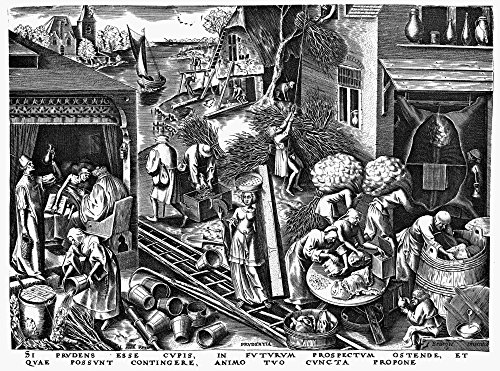 Seven Virtues Prudence Nengraving After A Pen Drawing 1559 By Peter Bruegel The Elder The Latin Motto At The Bottom Reads If You Wish To Be Prudent Think Always Of The Future And We All Conceivable Ou