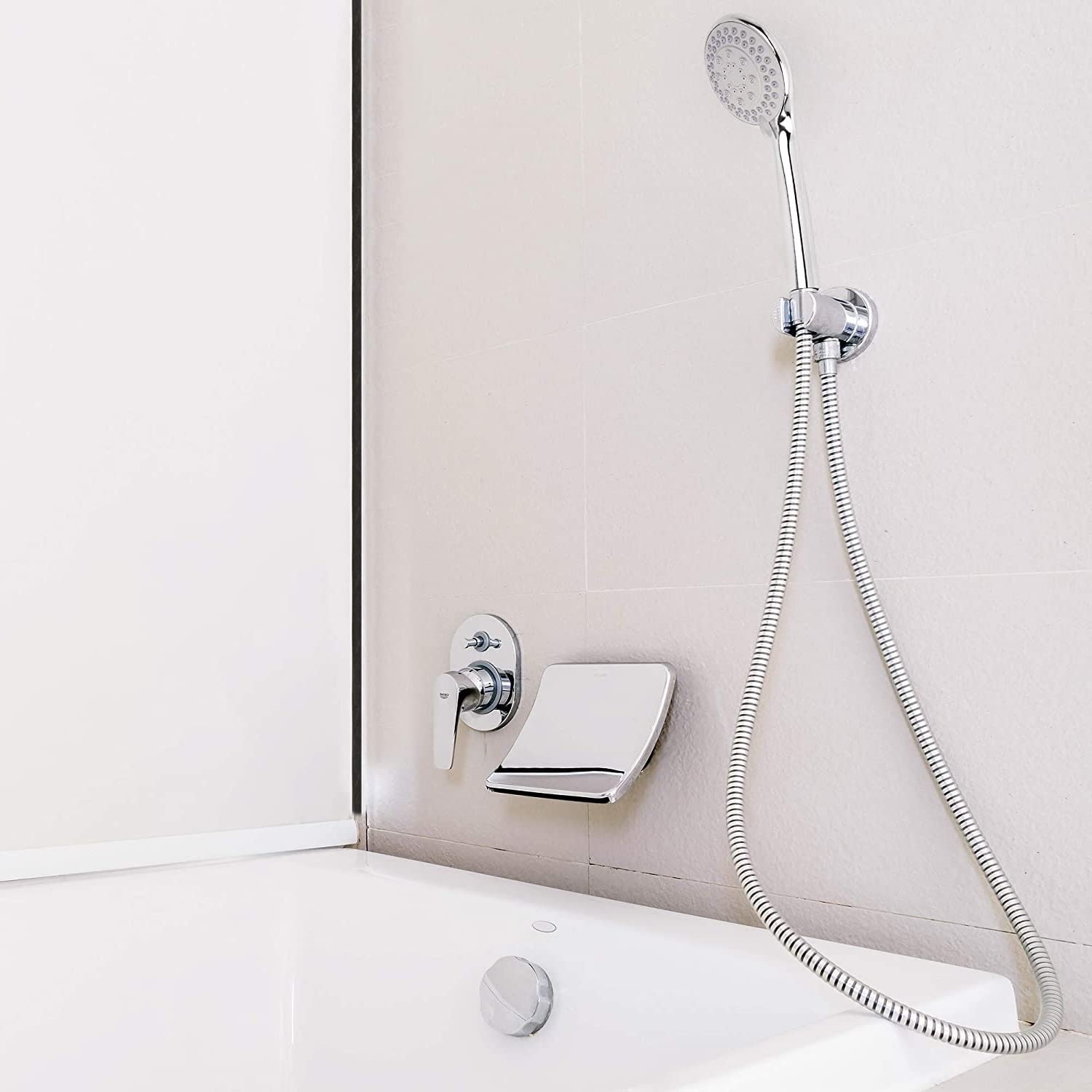 JAGGER JHS2206 ABS 5-Function Hand Shower With 1.5 Meter Flexible Tube (Tube Inner Nut Brass & Outer Body SS-304 Grade) & Chrome Finished Wall Hook (HAND SHOWER WITH 1,5 METER TUBE AND HOOK) 3