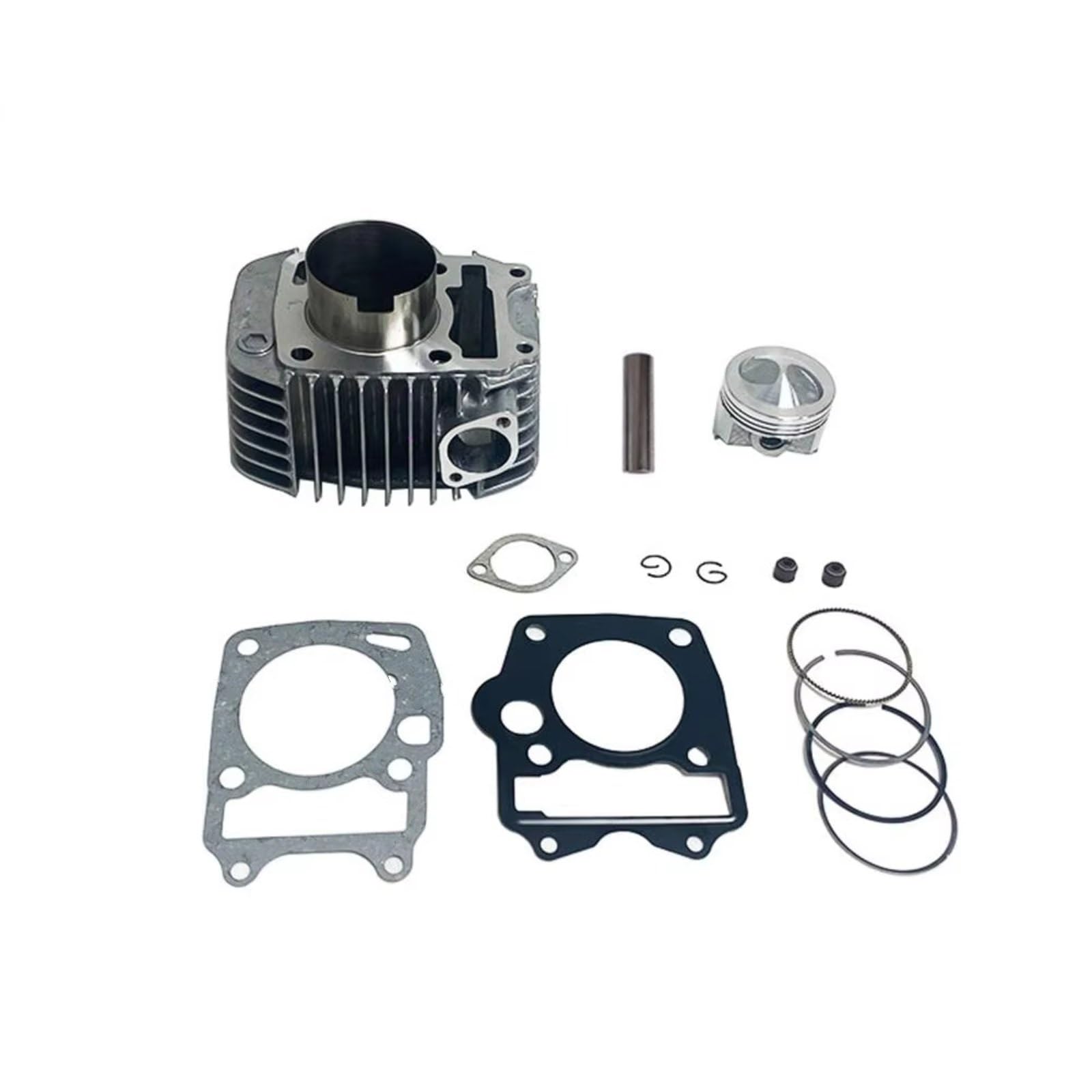 Compatibile Con Wave125i 110CC 2013 2014 2015 2016 2017 2018 57MM Motore Per Moto Cilindro Blocco Cilindro Aria Pistone Testa Guarnizione Base Kit Cilindro pistone