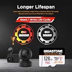 [5-Yrs Free Data Recovery] GIGASTONE 128GB Micro SD Card 2-Pack, TLC High Endurance Pro, Speed Up to 100MB/s, Compatible with REDTIGER Rove VIOFO VANTRUE PRUVEEO Dash Cam, MicroSDXC UHS-I A1 V30 U3