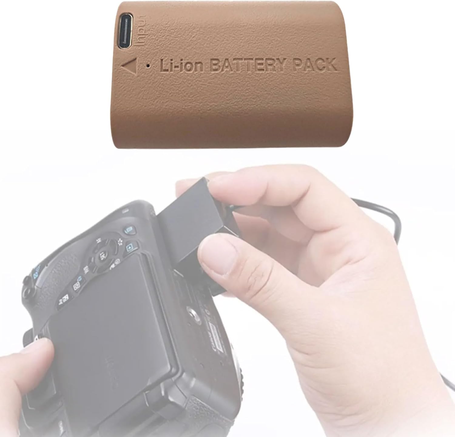 Replacement Battery for 5D3 5D4 6D 60D 80D Cameras with 7.2V