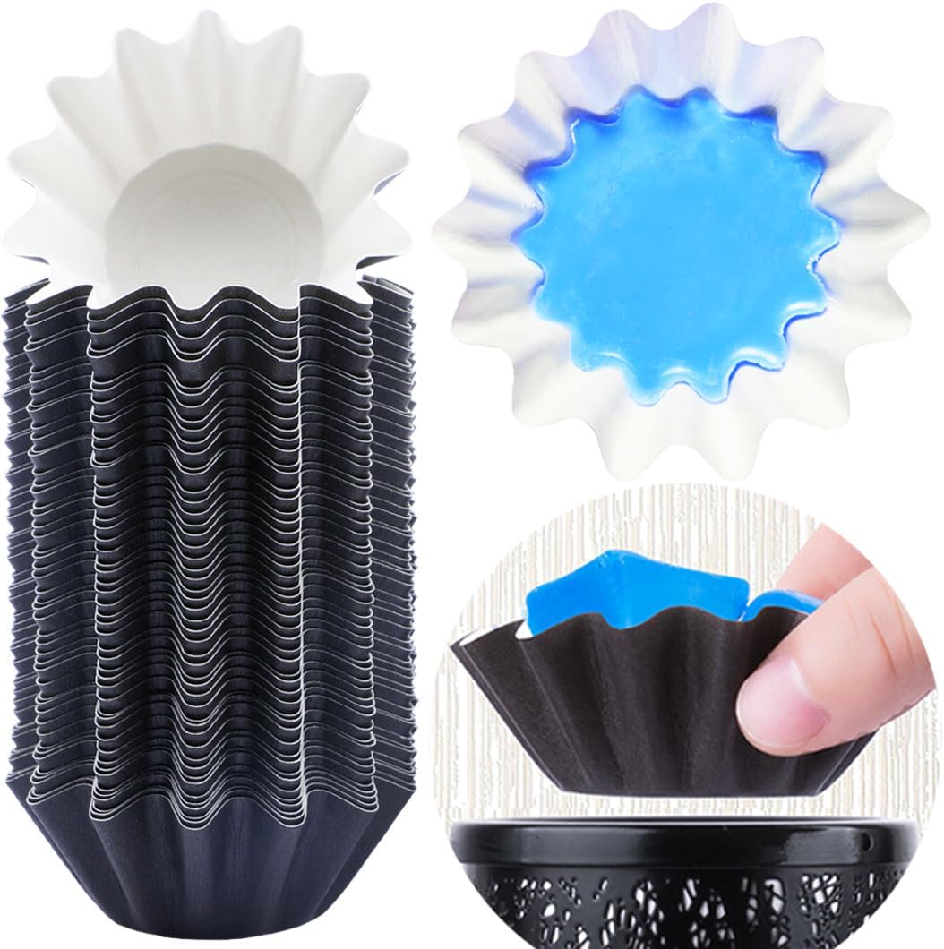 FANDOL Wax Melt Warmer Liners Reusable & Leakproof Candle Warmer Liners Wax Tray for Scented Wax,Electric Wax Warmers, Plug in Warmers, Candle Warmer,Wax Melter and Wax Burner(Black 50pcs)