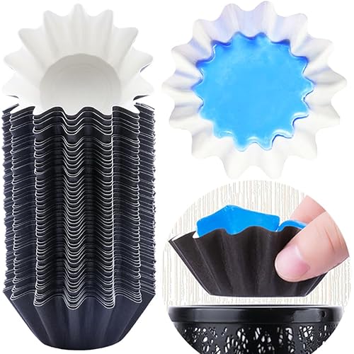 FANDOL Wax Melt Warmer Liners Reusable & Leakproof Candle Warmer Liners Wax Tray for Scented Wax,Electric Wax Warmers, Plug in Warmers, Candle Warmer,Wax Melter and Wax Burner(Black 50pcs)