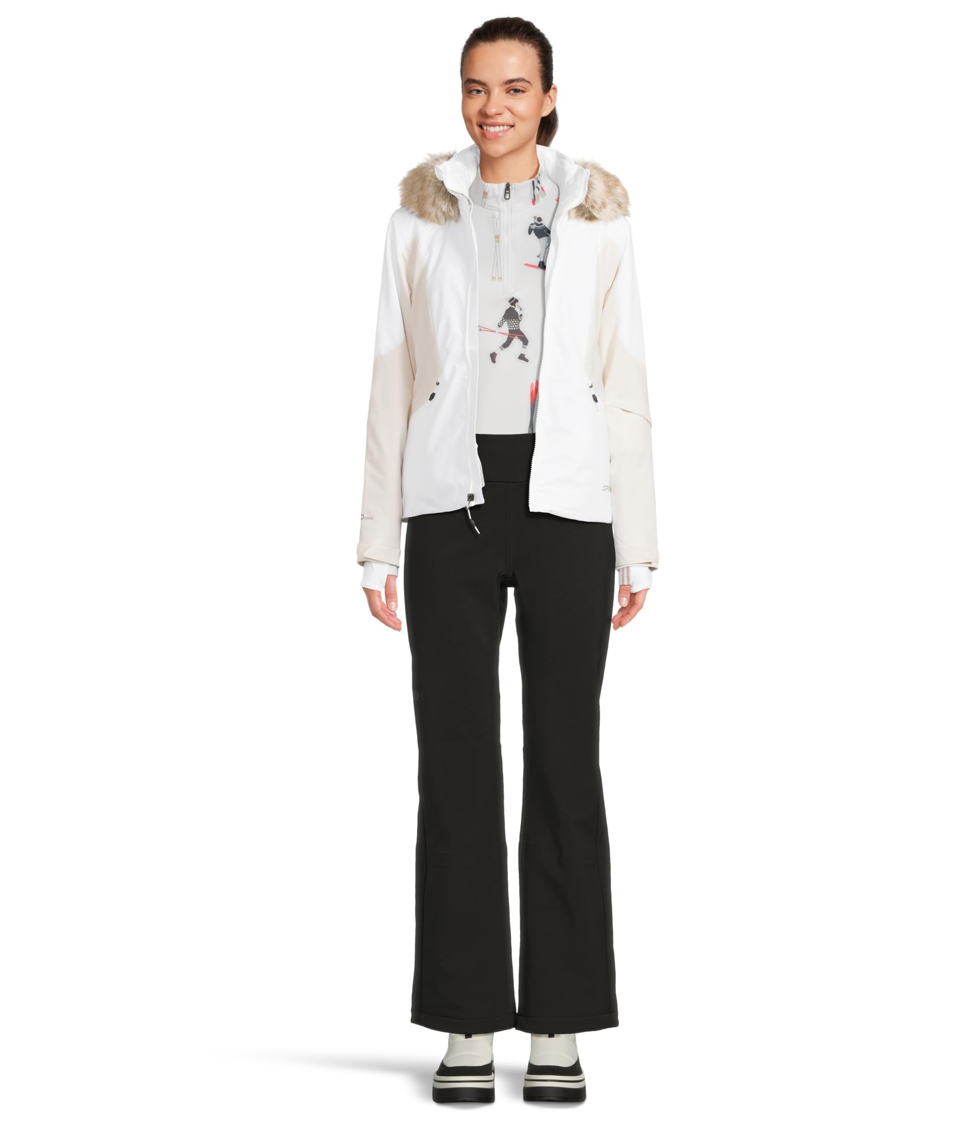 Spyder Vivid 1/2 Zip Cremallera 1/2 Vibrante Mujer