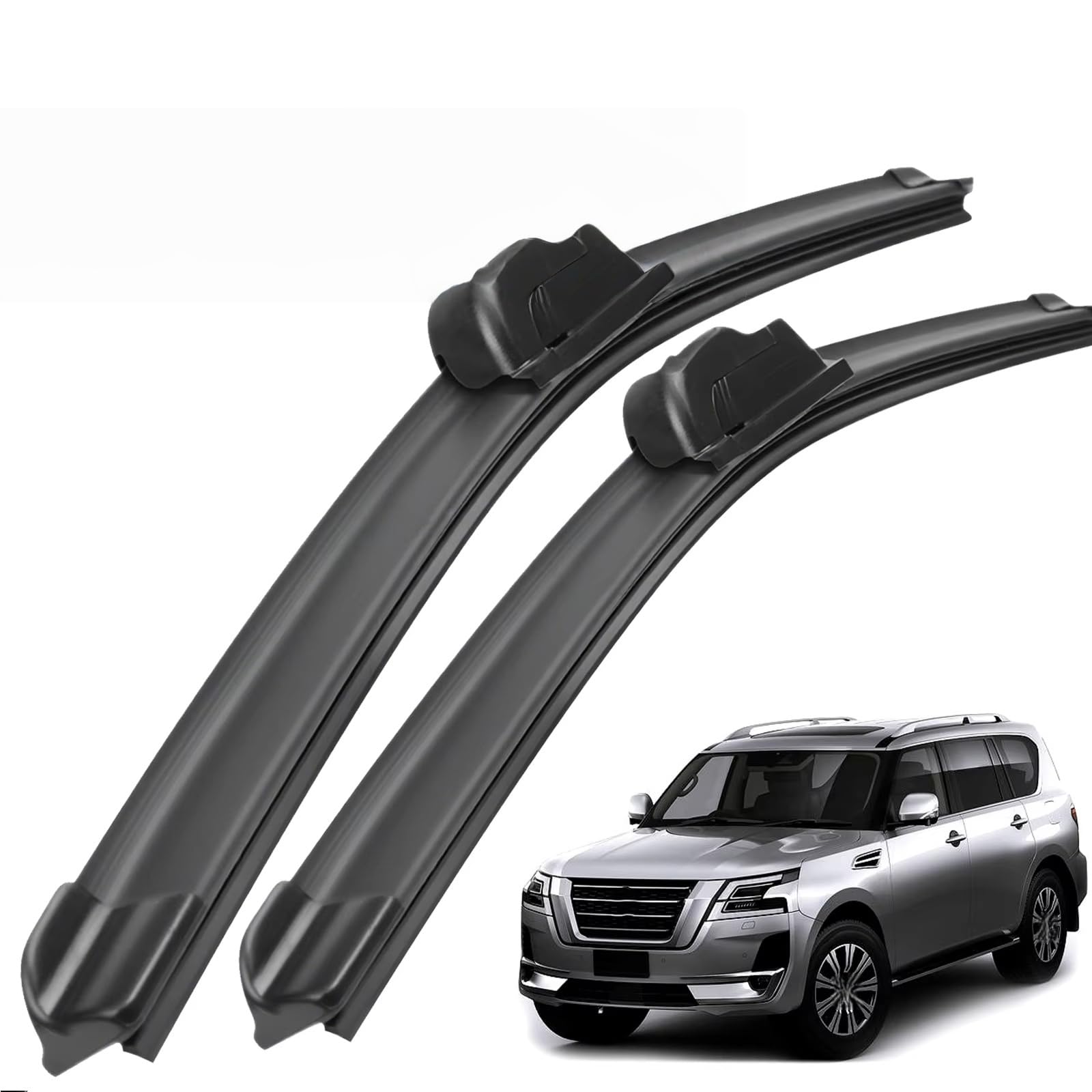 PAPEP Windscreen Wiper Blades for Nissan Patrol Y62 2010-2023 24"+19", Front Replacement Wipers OEM Quality Water Repellent Rubber Automotive Windshield