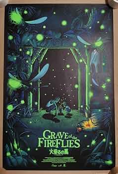 Amazon.co.jp: 火垂るの墓、100枚限定特大蛍光ポスター（高畑勲