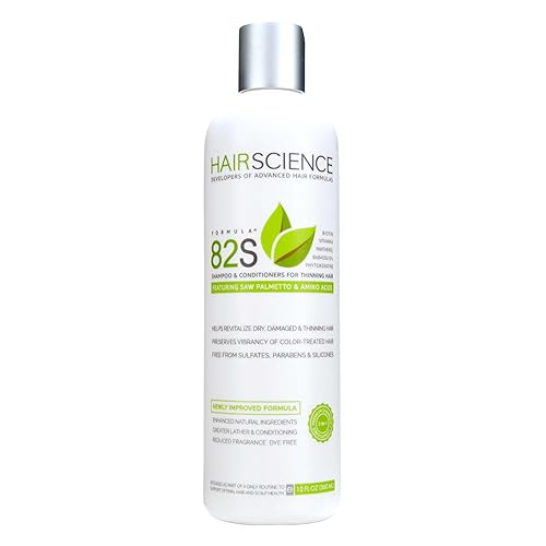 Hair Science Fórmula 82S | Champú para la salud del cuero cabelludo y el cabello | Con palma enana americana y biotina | Para preocupaciones de