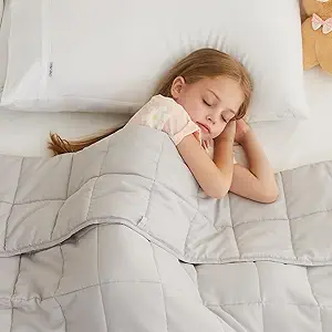 L'AGRATY Weighted Blanket - 36"x48" 3lbs Microfiber Material with Glass Beads Small Blanket for All-Season Summer Fall Winter Soft Thick