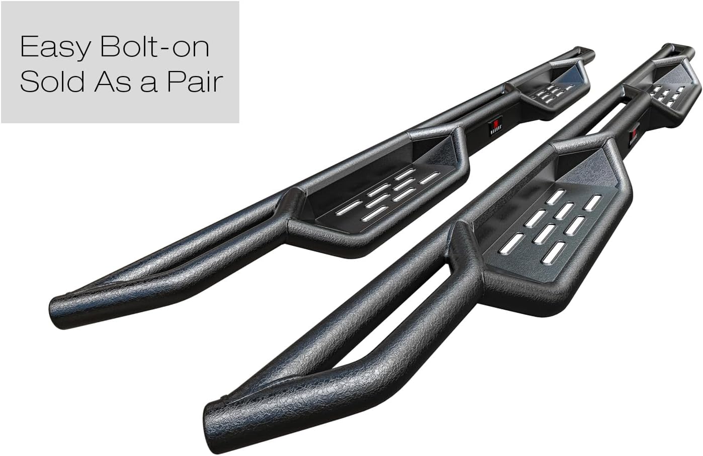 APS Black 6 Inches Tubular Drop Down Style Nerf Bars Running Boards Compatible with Nissan Titan 2004-2024 King Cab (Exclude 2016 Models) & Titan XD 17-19