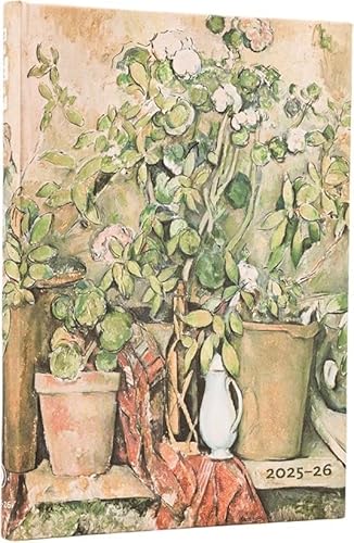 Paperblanks | 2026 Vasi Di Terracotta E Fiori, Cezanne | Vasi Di Terracotta E Fiori, Cezanne | 12 Mesi | Mini | Orizzontale | Chiusura Con Fascia Elas