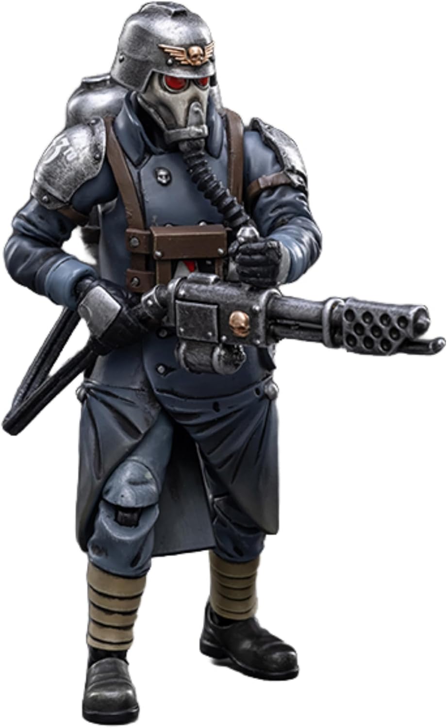 JOYTOY Warhammer 40k 1/18 Action Figure Astra Militarum Death Korps of Krieg Veteran Squad Guardsman with Flamer 4-inch Collectible Gifts,Toys for Kids 15+ and Adults Pre-Order