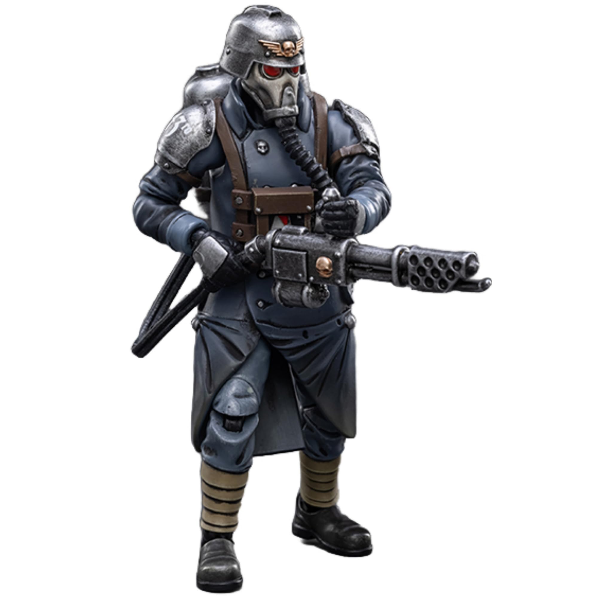 JOYTOY Warhammer 40k 1/18 Action Figure Astra Militarum Death Korps of Krieg Veteran Squad Guardsman with Flamer 4-inch Collectible Gifts,Toys for Kids 15+ and Adults Pre-Order