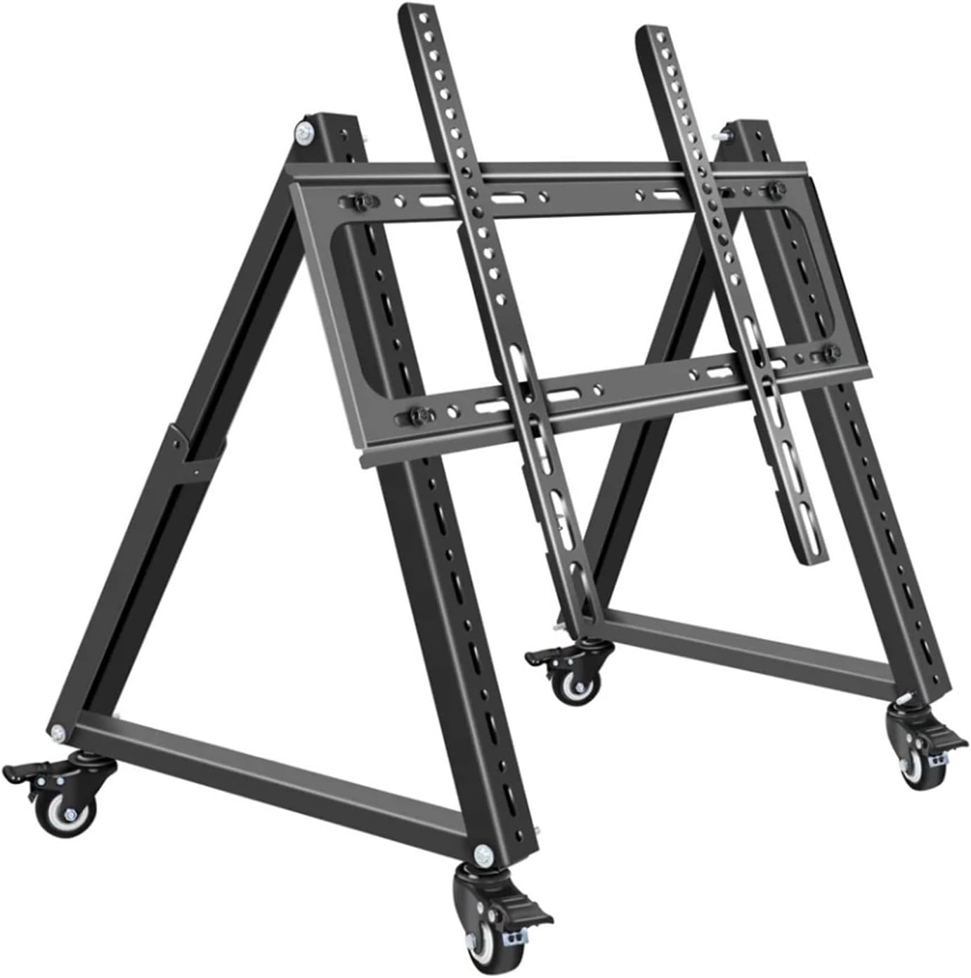 Adjustable TV Cart for 32-70 Inch TVs Rolling Trolley Stand with Plasma Support Height-Adjustable LED LCD Monitor Cart SC5100