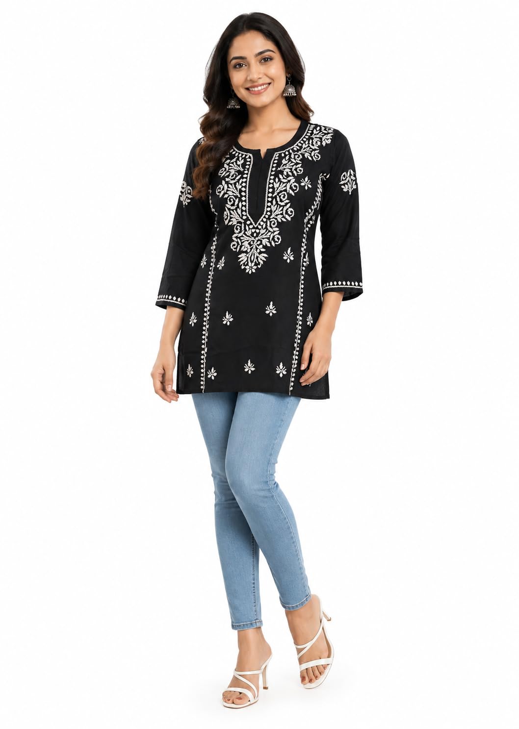 Women Chikankari Short Kurti (Size-XXL)-picture-49