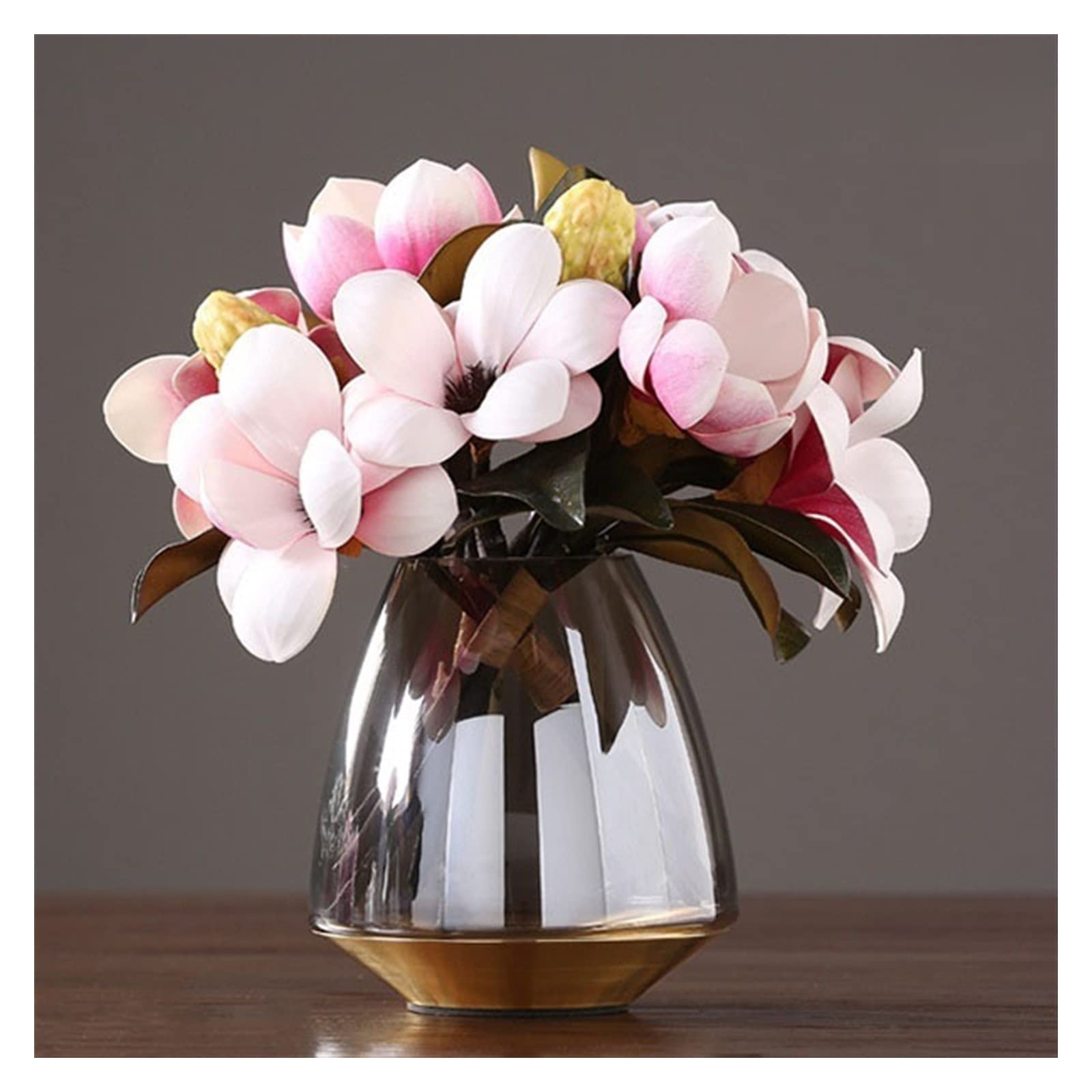 Centerpiece Vases Modern Glass Vase Nordic Decoration Home Tabletop Flower Terrarium Vases Centerpieces for Weddings Flowerpot(Large)