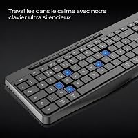 AD ADVANCE R Type Vezeték Nélküli Billentyűzet - Csendes, Tölthető, RGB Háttérvilágítás, Francia Kiosztás, Windows/Mac Kompatibilis 5