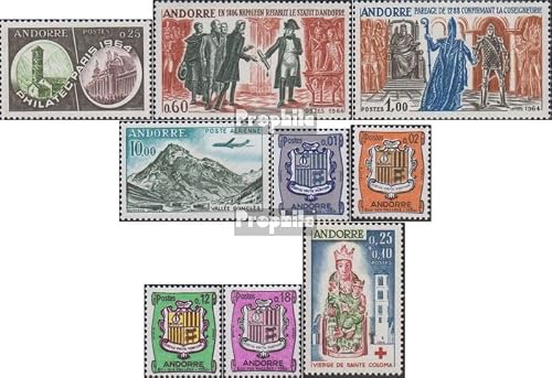Prophila Collection Andorre – Post français 182-190 (sortie complète) millésime 1964 entièrement frais postal ** MNH 1964 Croix rouge, armoiries, histoire, etc. (timbres pour collectionneurs)
