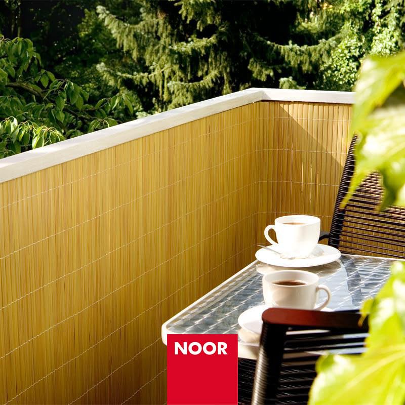 Pantalla protectora PVC transparente Noor divisor de espacios para terraza 6