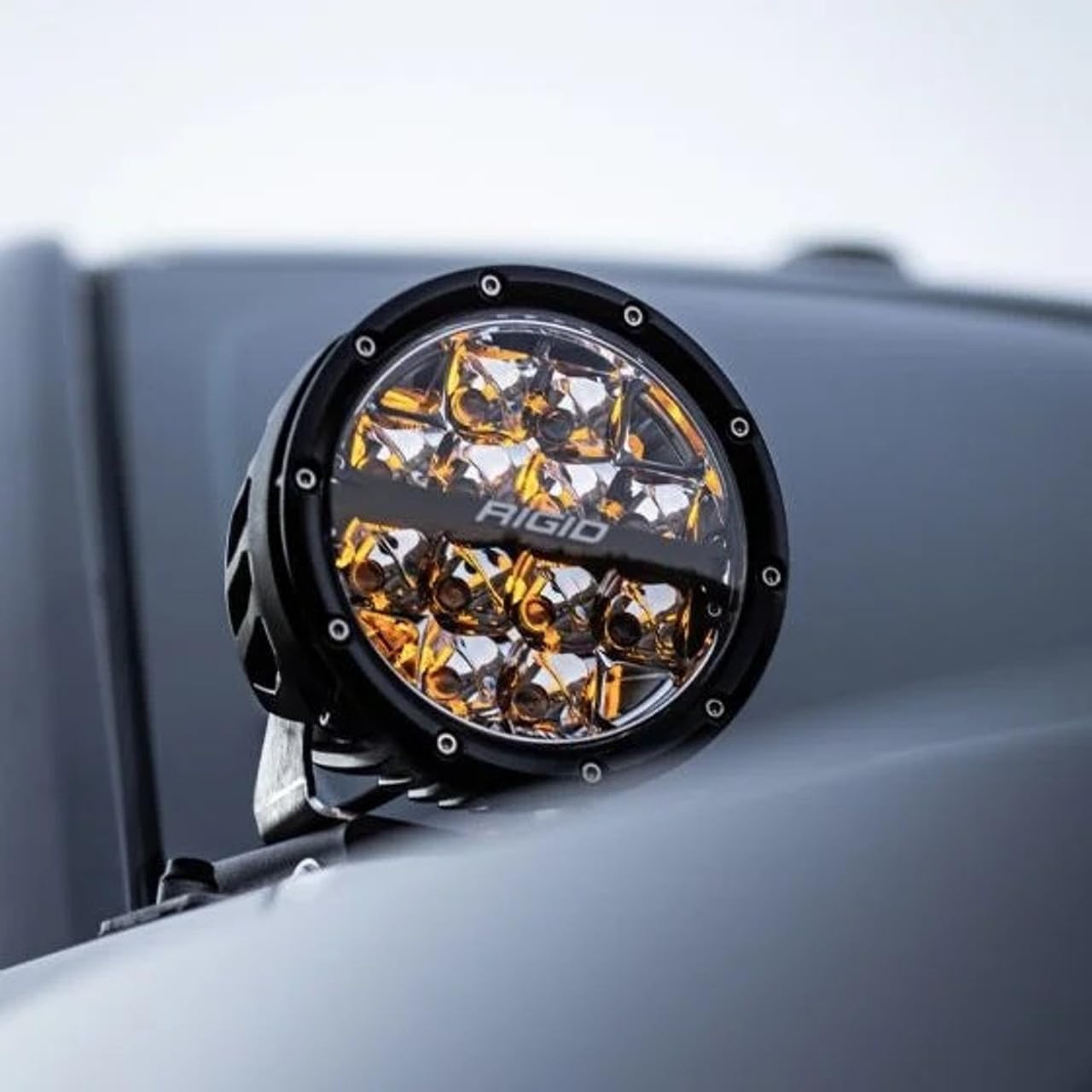 RIGID INDUSTRIES â€“ 360-Series LED Off-Road Light 6-inch Drive Beam for Moderate Speed 20-50 MPH Plus White Backlight Pair
