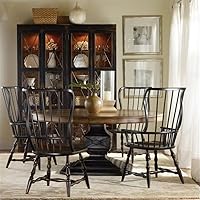 Vista 4 de Hooker Sanctuary - Vitrina con puerta de cristal fina de dos puertas, color negro ébano