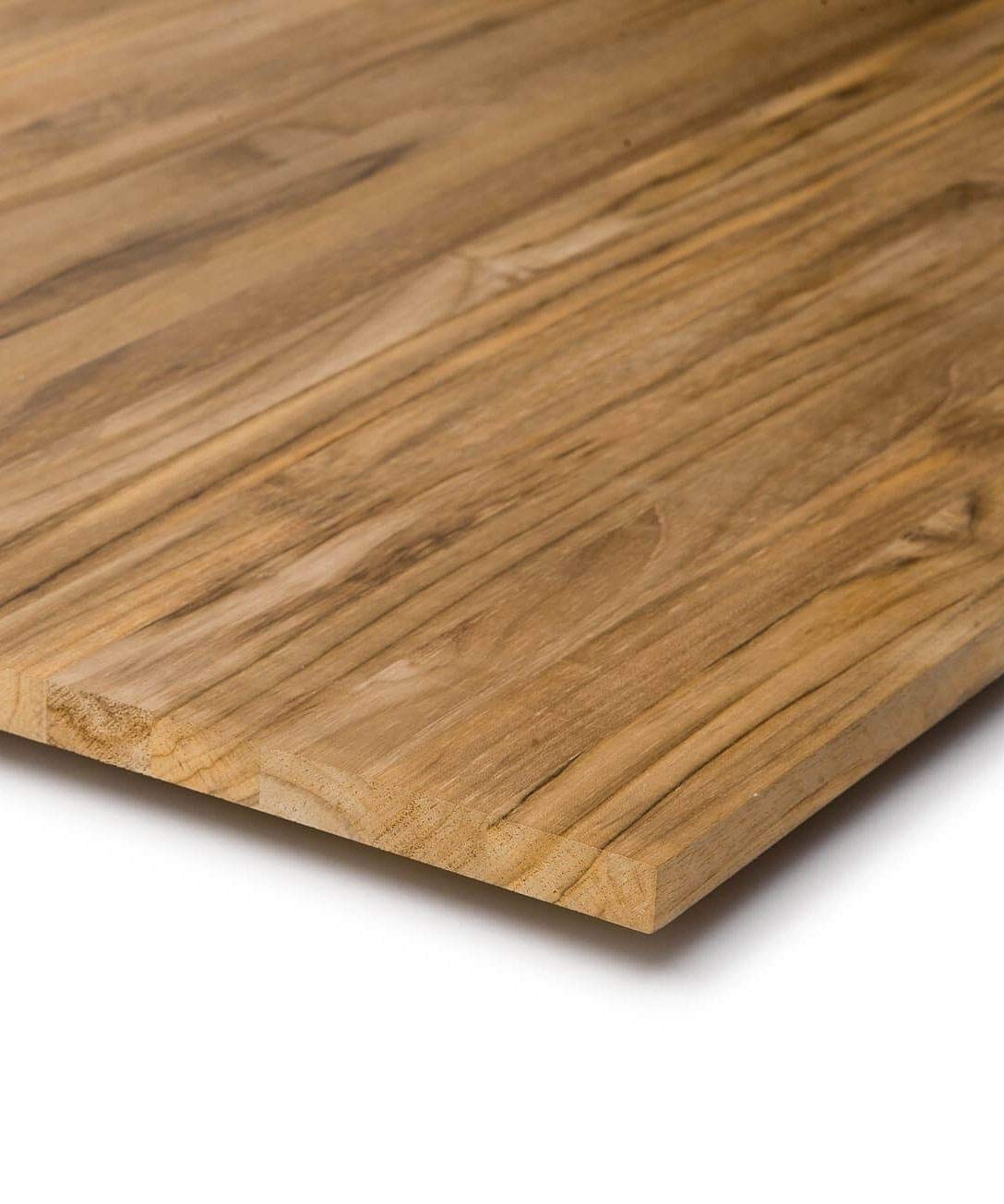 Teak Massivholz Regalboden 18mm Stärke/Tischplatte/Arbeitsplatte/Möbelbauplatte/Zuschnitt/FSC® 100% durchgehend