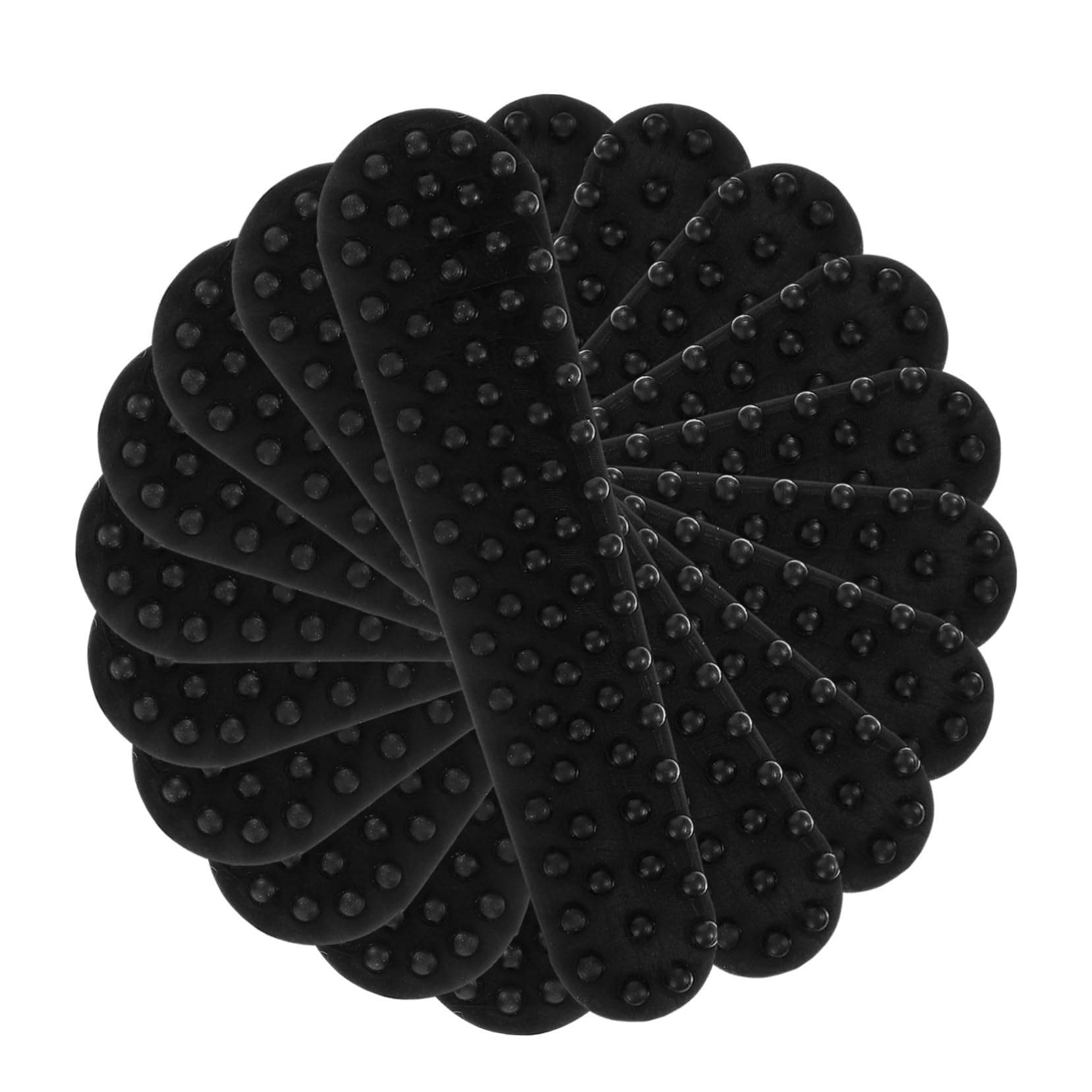 HOMOCONO Silicone Hanger Grip Strips Non-Skid Adhesive Stickers for Hangers 100pcs Pack Easy Install