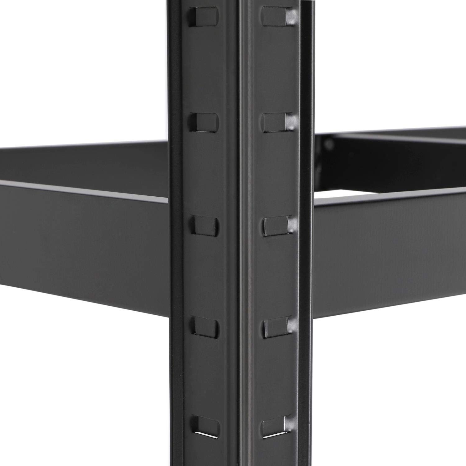 Abician Étagère Charge Lourde 875kg Étagère de Garage Rangement 5 Niveau Réglables Cadre en Métal 180 x 120 x 45cm Noir