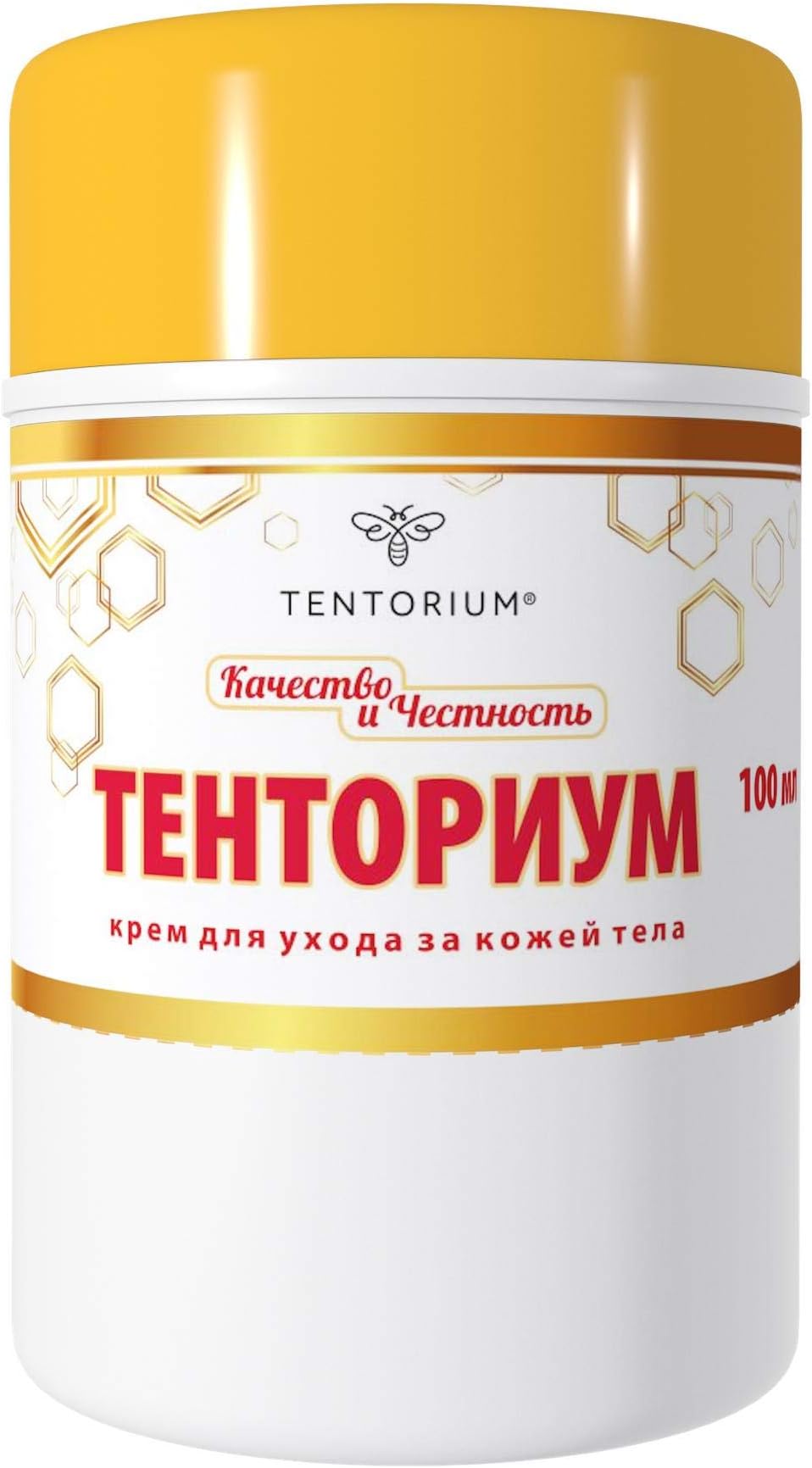 Pain Ointment with Bee Venom Horseradish Extract Propolis Beeswax - Massage Cream 100 ml - for Joint Pain Back Pain & Muscle Pain Tentorium
