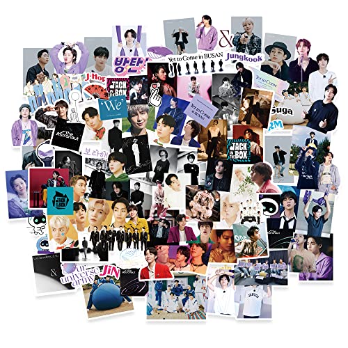 Kpop Bangtan Boys Lot de 100 autocollants Bangtan Boys Merch Stickers Bangtan Boys 2022 Season's Greetings Lot de 106 autocollants pour les fans de l'armée (100 pièces-2022) Cover
