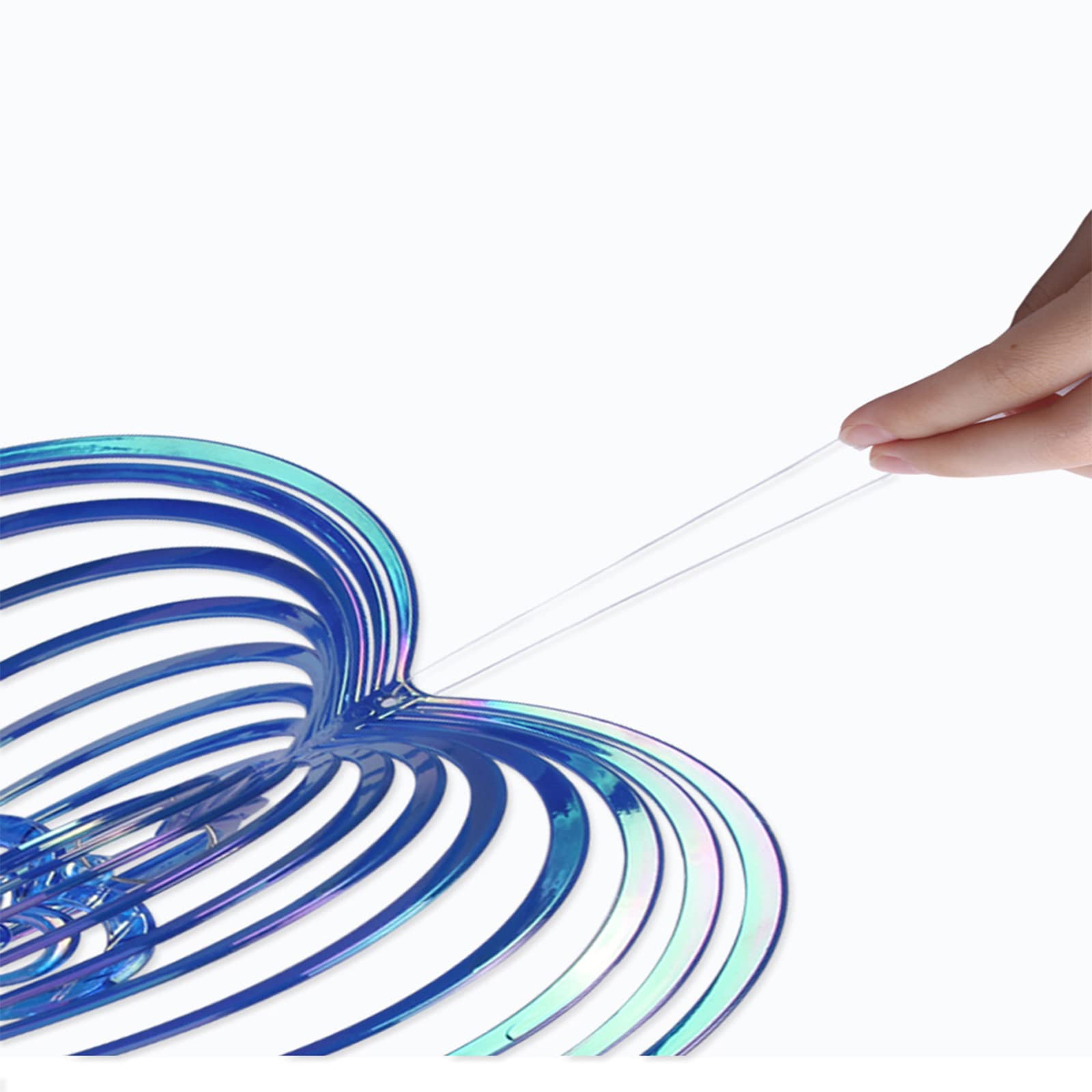 Campanelli Eolici A Cuore WTpin - Acciaio Inox, Per Esterni, Giardino, Finestre, 15x15 Cm - Foto 8