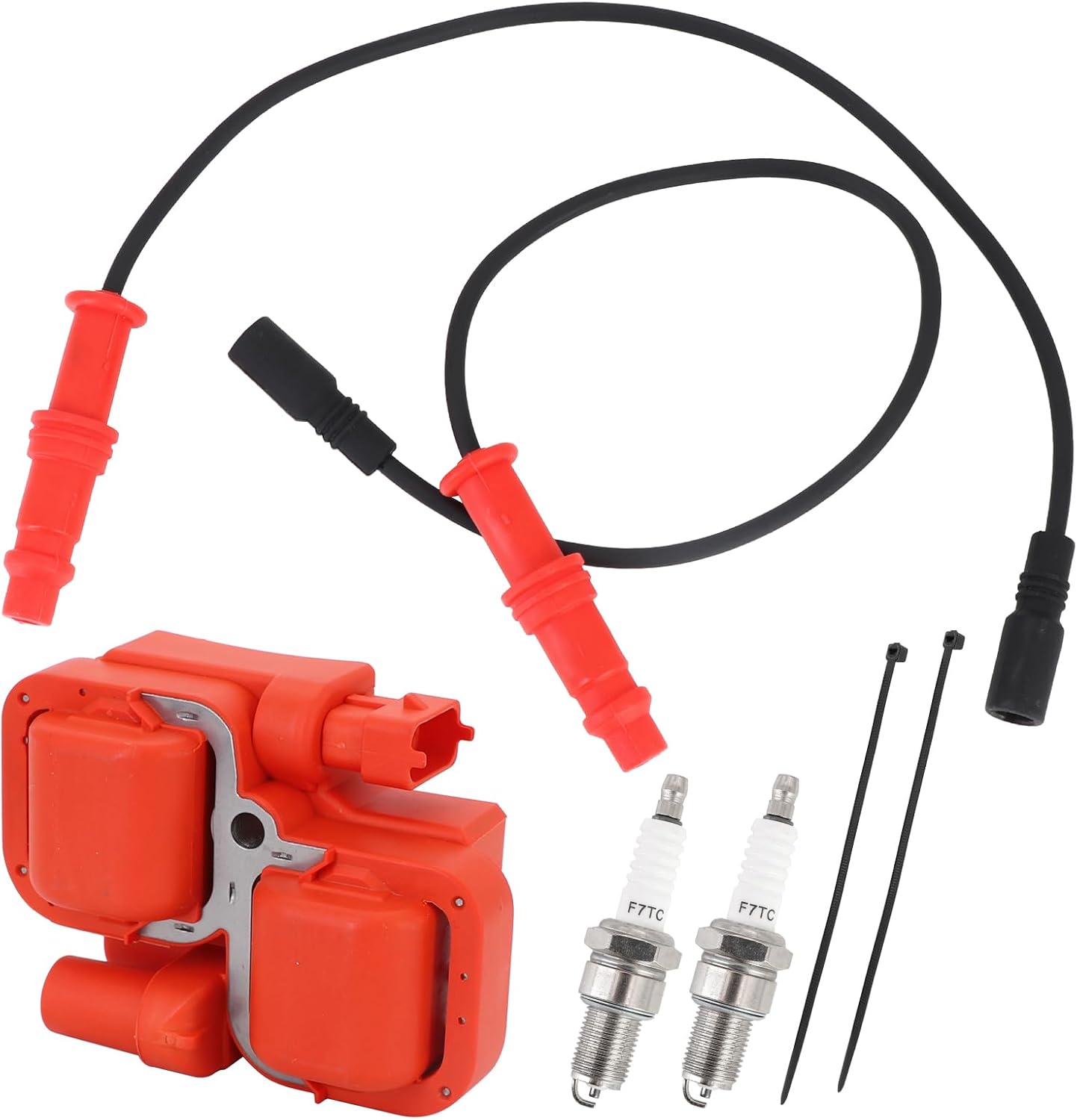 Dokili Ignition Coil W/Spark Plug Wire for Polaris Sportsman 850 2012-2024 Scrambler 850 2013-2023 4010425 4014007 4013328 4013327 3022438