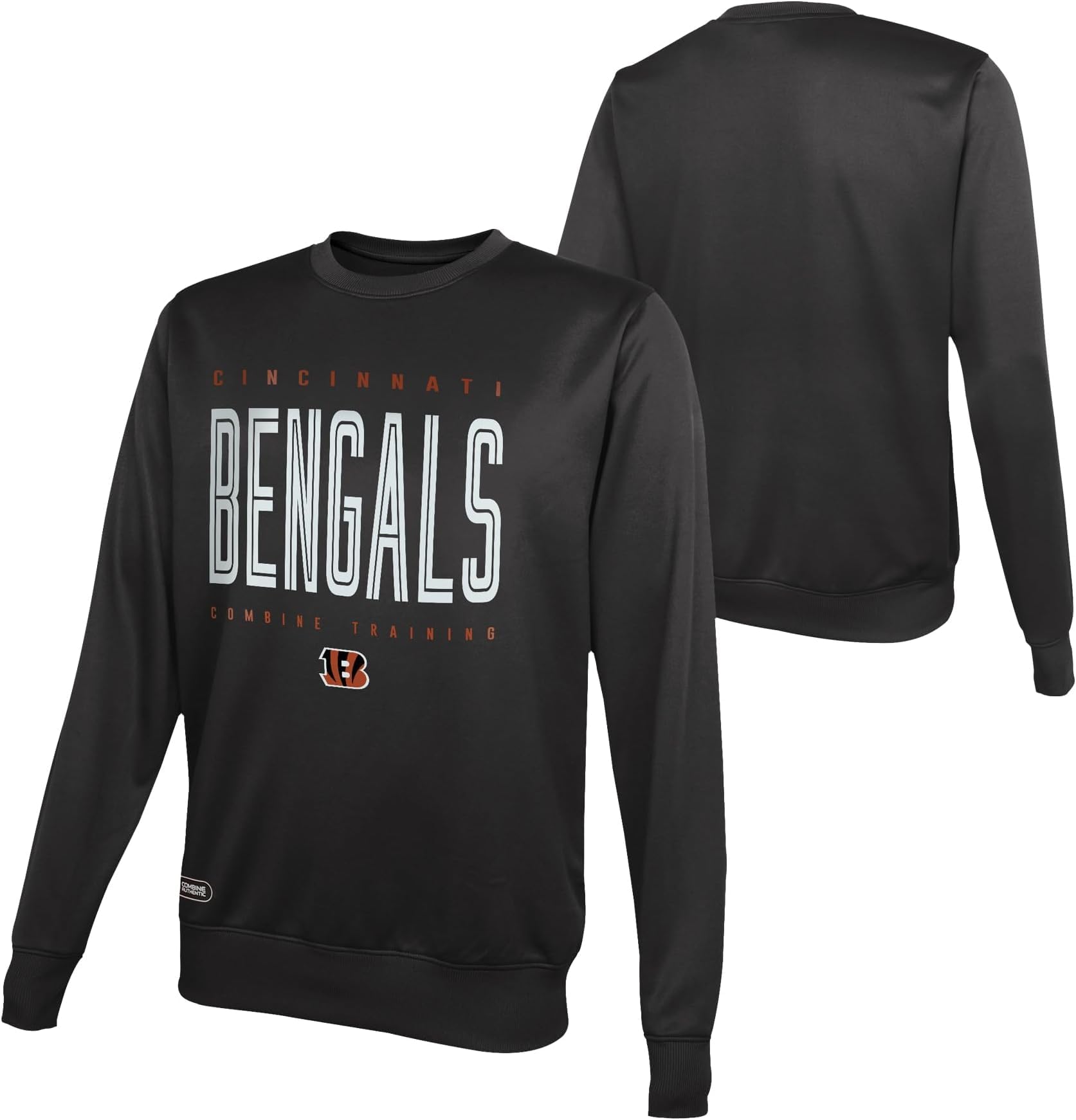 Outerstuff NFL Kids Youth 8-20 Officially Licensed Top Pick Team Color Performance Primary Logo Pullover Crewneck Sweatshirt