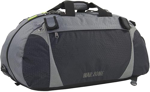 amaro Warzone - Bolsa de lona convertible resistente con correas de mochila, perfecta para atletas multideporte, soportes de doble palo,