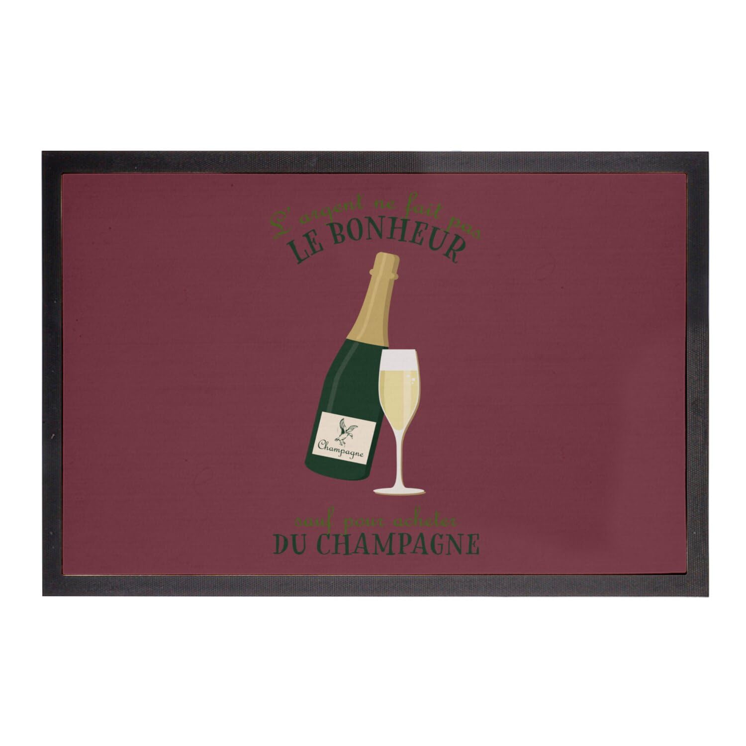 Paillasson Champagne Rouge Déco Entrée Appartement Chic