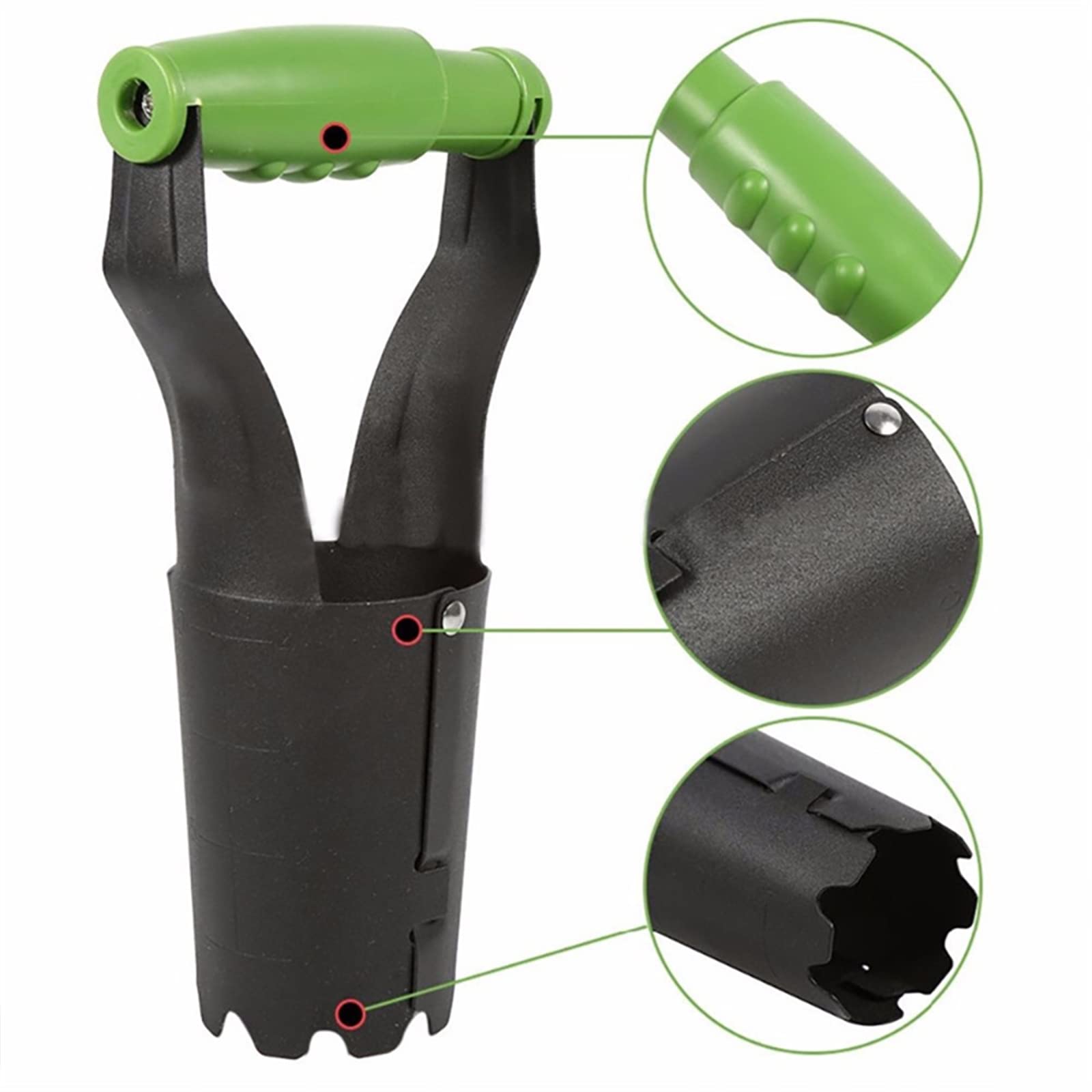 Set di fioriere for bulbi, strumenti for fioriere di bulbi da giardino for scavare/riempire fori Trapiantatore di bulbi che piantano rilascio automatico del terreno con segno di profondità for tulipan
