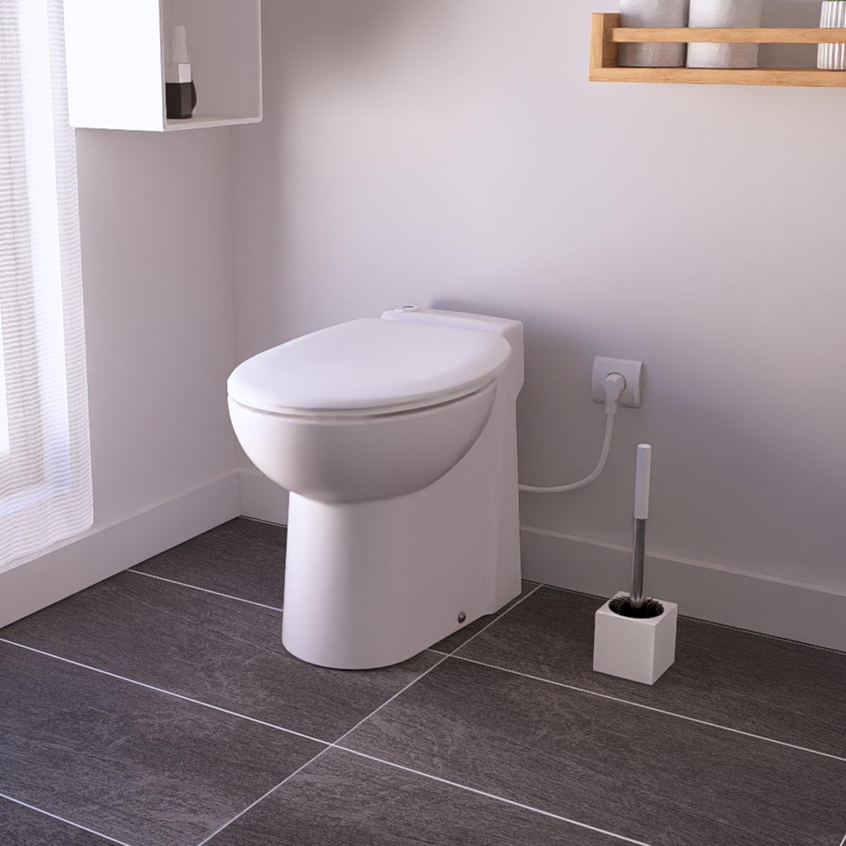 SFA SANICOMPACT 54 WC in ceramica, con macinacaffé integrato, con sifone