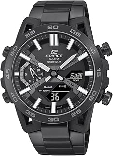 Edifice ECB-2000DC-1BDF Bluetooth Analog-Digital Black Dial Men Watch Black Stainless Steel Strap (ED608)