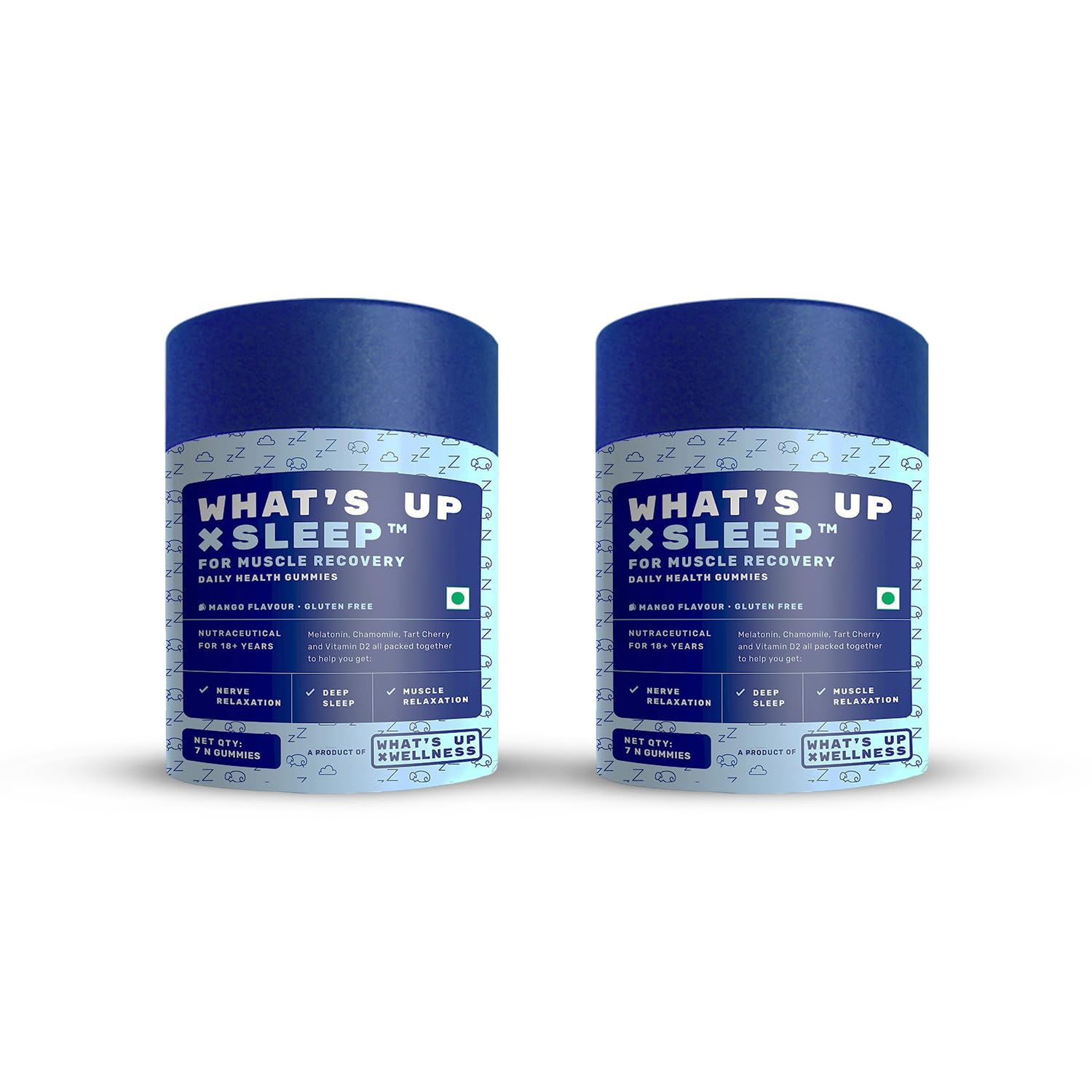 What's Up Wellness Melatonin 5 mg Sleep Gummies | Tart Cherry and Chamomile Extracts for Muscle Recovery & Nerve Relaxation | Helps You Sleep Soundly | Wake Up Fresh & Energetic | 90 Melatonin Gummies — Amazon image 12