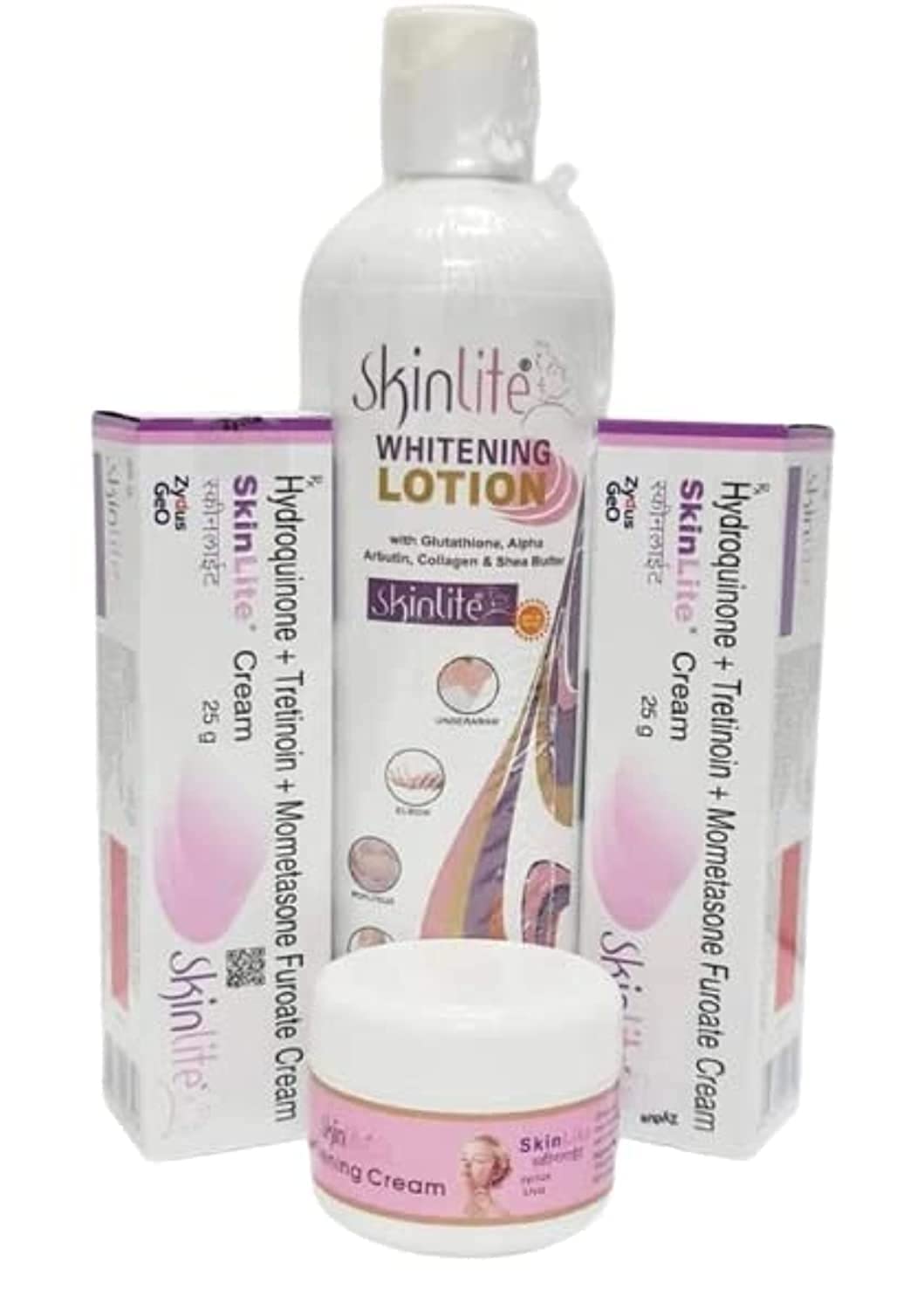 Skinlite Cream for Melasma, Hyperpigmentation, Whitening, Lightening, Pack of 4 Bundle